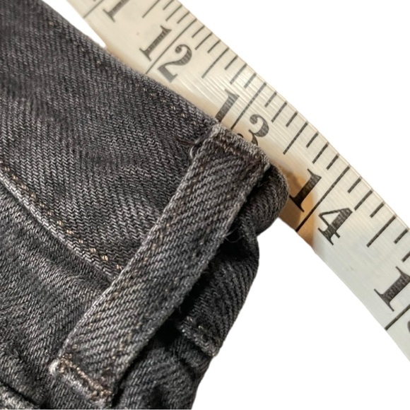 We The Free Maggie Mid Rise Distressed Black Jeans Size 27 - Picture 10 of 11